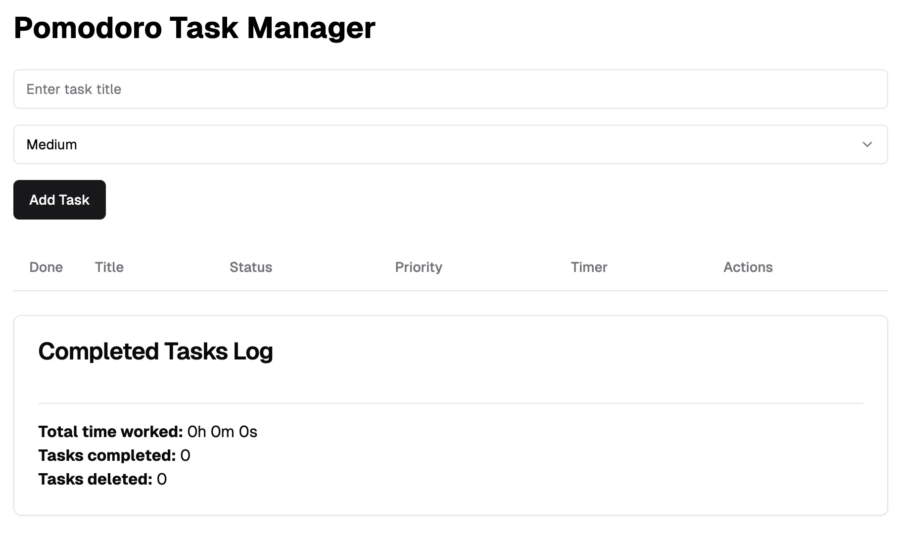Pomodoro Task Timer Modified Pomodoro Task Timer Modified